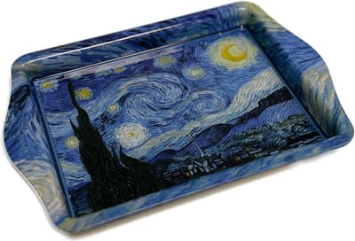 3BMT® Dienblad Rechthoek Klein - Van Gogh - Sterrennacht