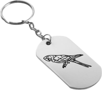 Akyol - Papegaai Sleutelhanger - Papegaai - Vogel - Dier - Huisdier - Leuk kado voor iemand die van vogels houd - 2,5 x 2,5 CM
