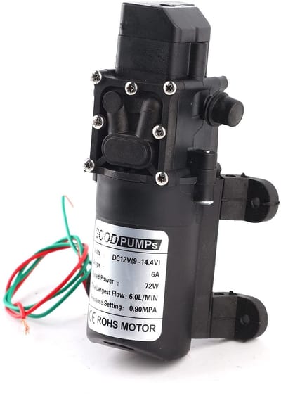 Jhubersproducts - Waterpomp - Zelfaanzuigende pomp - Voor tuin en aquarium - 72W 12V - Hoog rendement - Eenvoudige installatie - Geschikt voor diverse