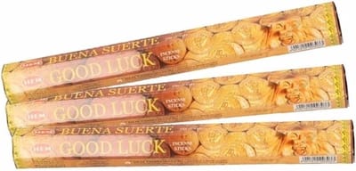 Hem Wierook stokjes - Good Luck - 3x pakjes met 20 stokjes - Yoga/meditatie