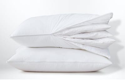 Meisterhome ® 50 cm x 70 cm insteek nekkussen verenkussen hoofdkussen - kussens slaapkamer - voor hoofd, nek en schouders - tegen nekklachten. Verenkussen ''Het echte slapen begint bij Meisterhome''