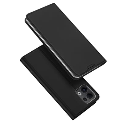 Dux Ducis Slim Softcase Bookcase voor de Oppo Reno 13 Pro - Zwart