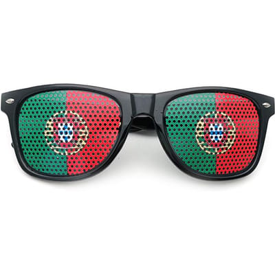Nieuwe uniseks zonnebrillen in vlagstijl voor dames heren 42 landen feest decoratieve brillenmonturen trendy zonnebrillen MULTI blue