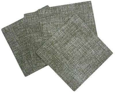 Cronim Onderzetters set-van-4 Vierkant groen 10x10cm