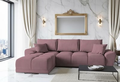 Hoekbank met Slaapfunctie L-Vorm 289x189 - 289x189 cm - Novihome