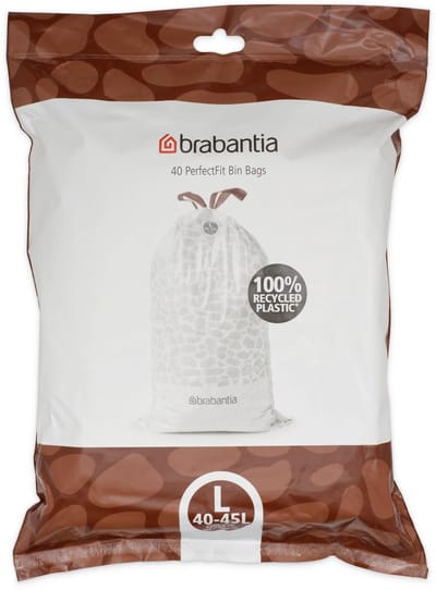 Brabantia PerfectFit Vuilniszakken - 40/45 l - Code L - 40 stuks