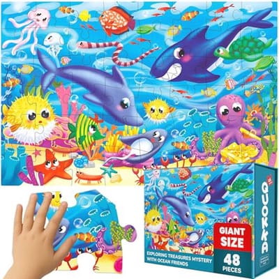 Grote Vloerpuzzel voor Kinderen van 3 Tot 5 Jaar – 48 Stukjes – Educatief Speelgoed – 60x90 Cm – Creatief Verjaardagscadeau voor Jongens en Meisjes