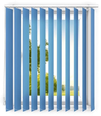 time4blinds - verticale lamellen - lamellen voor kantoorwerkplekken en voor thuis - Slaapkamer Jaloezieën - Keuken Jaloezieën - 80x120 cm - Lichtblauw