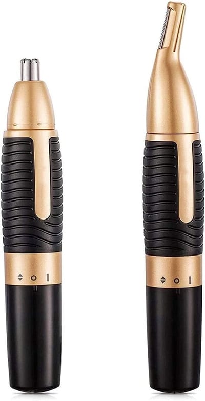 Neus en Oor Trimmer - Ontharingsapparaat Gezicht - Persoonlijke Verzorging - 360 Graden Roterend - Compact Formaat - Zilver