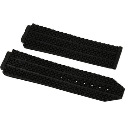 24mm Horlogeband Siliconen Horlogeband Vervangende Band Tool zwart