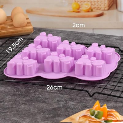 3D Lieve Beer Taartvorm DIY Verjaardagsfeest Taart Decoratie Gereedschap Dier Koekje Siliconen Vorm voor het Maken van Snoep en Chocolade