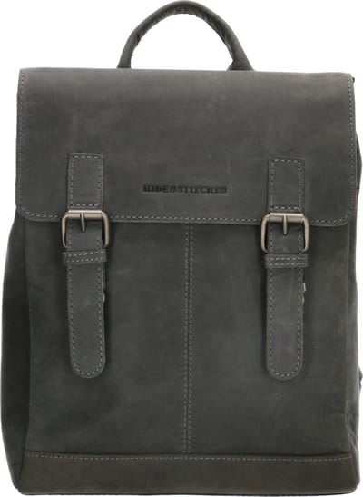 Hide & Stitches Idaho Rugzak - 100% Leer - Zwart