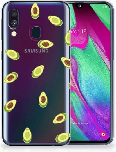 Samsung Galaxy A40 Siliconen Case Avocado