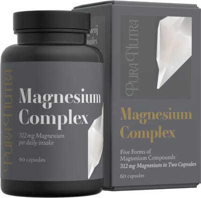 Pura Nutra Magnesium Complex – Premium Magnesium voor Spieren, Energie & Mentale Balans - 60 Capsules | Premium supplements