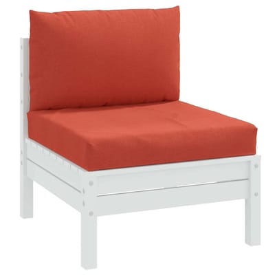 vidaXL - Palletkussens - 2 - st - stof - gemêleerd - rood