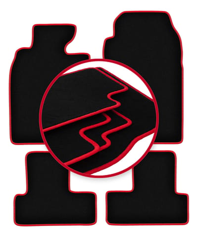CARLUX-RED automatten voor: Mini Cooper One R50 hatchback (2001-2007)