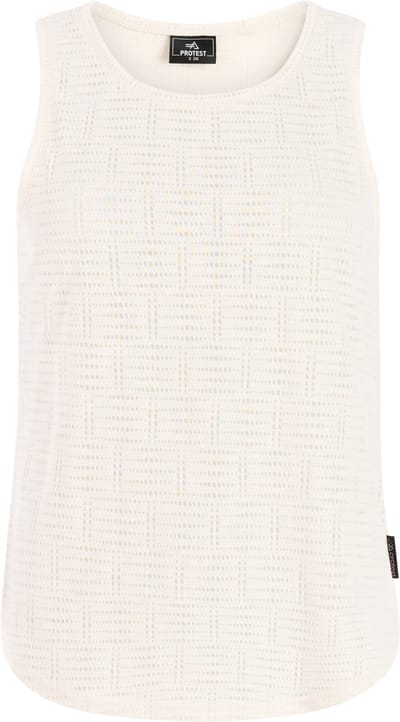Protest PRTDavis - Singlet Dames - Mouwloos - Ronde hals - Loose fit - Crème