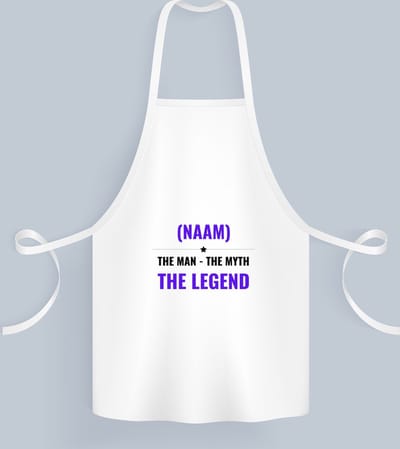 Akyol - the man the myth the legend met je eigen naam Keukenschort - Legendary - iemand die een legend is - de man - myth - mythe - legendarisch - verjaardagscadeau - verjaardag - cadeau - kado - geschenk - gift - 82 bij 71 cm