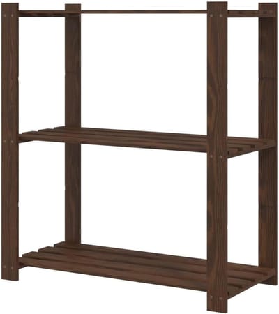 Houten Opbergrek - Stellingkast Lades - Ruimte Organiseren - Massief Vuren Hout - 80x38x90 cm - Bruin