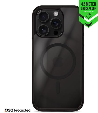 Striker Hoesje geschikt voor Apple iPhone 16 Pro MagSafe Telefoonhoesje Hardcase | Striker X-Core Xtreme Impact Backcover Shockproof | Geschikt voor MagSafe | Geschikt voor Draadloos Opladen met Magnetische Ring | Geschikt voor MagSafe Case - Zwart