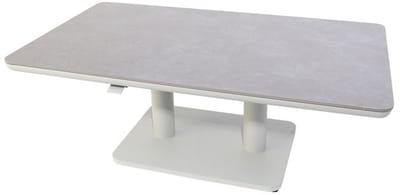 Sedalia verstelbare lounge tafel mist grey L 140 x B 80 x H 51 - 72...