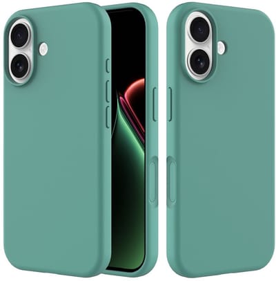 Coverup Hoesje - Geschikt voor iPhone 17 Hoesje - Coverup Liquid Colour Back Cover - Donkergroen