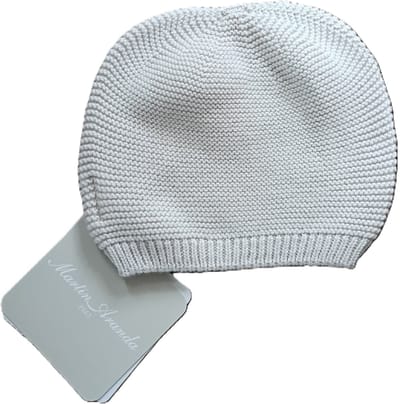 Gebreid baby basis mutsje | zand / arena| maat 44-50 | 00 maand