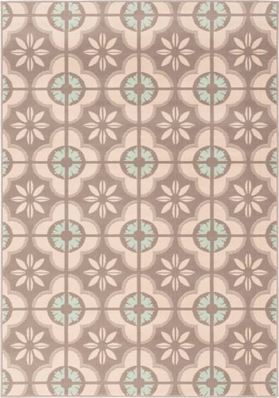 Pergamon Vloerkleed Designer Samba Moderne Tegellook