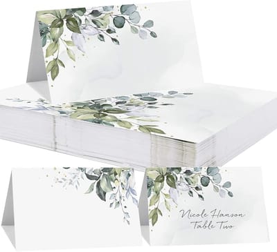 100 Stuks trouwplaatskaartjes - Elegante plaatskaartjes voor tafeldecoraties - Perfect voor bruiloften, verjaardagen, dopen en communies