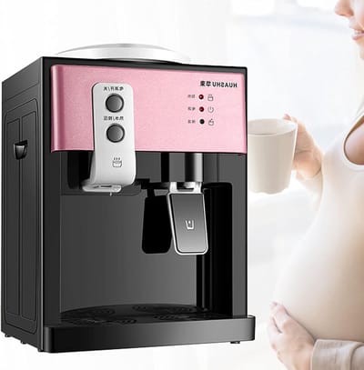 Praktische elektrische waterdispenser voor koud en warm water, ideaal voor kantoor en thuisgebruik