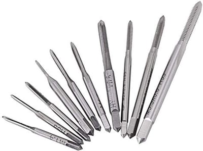 Metrisch Micro Tap Set voor Klok en Horloge Tapping - Mini Hand Tap Set (M1 tot M3.5) - 10 Stuks