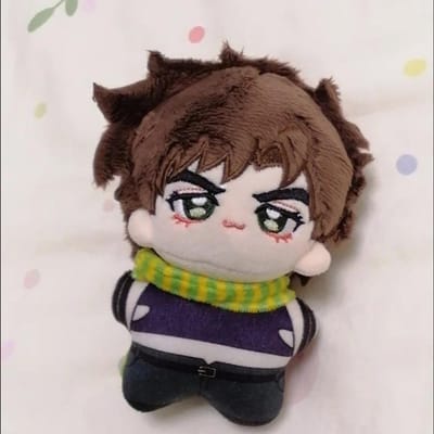 10cm Jojo's Bizarre Adventure Joseph Joestar Pluche Pop Hanger Cosplay Katoenen Speelgoed Fan Verjaardag Vakantie Cadeau Pluche Verzamelen 10cm black
