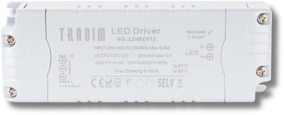 LED Driver 12V 48W Triac Dimbaar Constant Voltage (CV) | Tradim LD48CV12