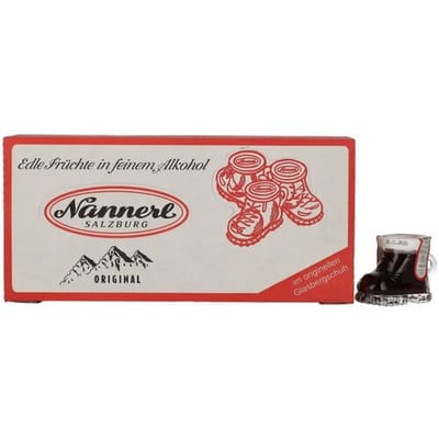 Nannerl Alpenfrüchtchen BERGSCHUH Himbeeren met Himbeerlikör 18% Vol. 12x0,02l