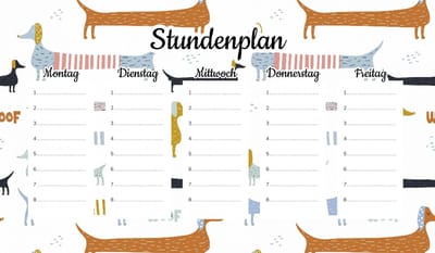 Wallvy Serie - Magnetische Lesplan - 30x17,5CM - Kleur Jamniki - Personaliseerbaar