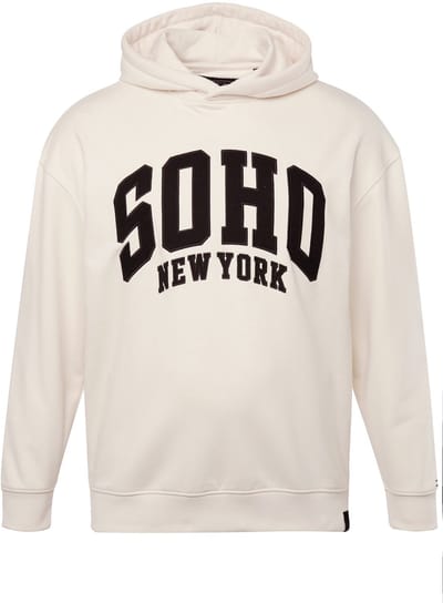 STHUGE - Heren - Hoodie oversized capuchon SOHO - Zand - Maat L