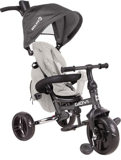 Kikkaboo Makani Giovi 2022 Driewielige Kinderwagen Zilver