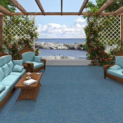 Kunstgras Tapijt - Decoratief Gras - Buiten Decoratie - Drainage Noppen - 13 Maten - Blauw