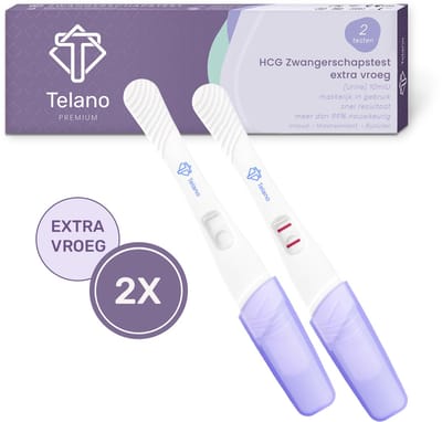Telano Zwangerschapstest Extra Vroeg Premium Midstream 2 stuks