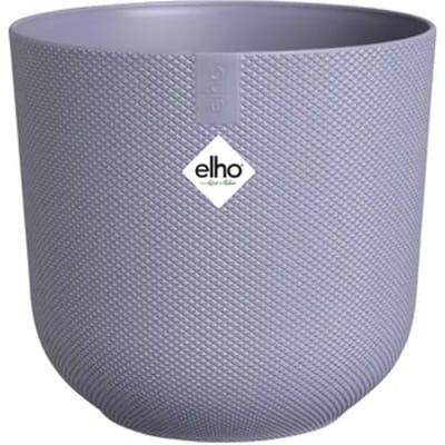 Elho Jazz Rond 19 Bloempot voor Binnen - Woonaccessoire van 100% Gerecycled Plastic - Ø 18.9 x H 17.6 cm - Lavendel lila