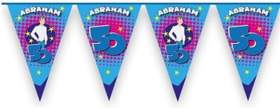 Paperdreams - Abraham - Vlaggenlijn 'Hoera ' (6m)