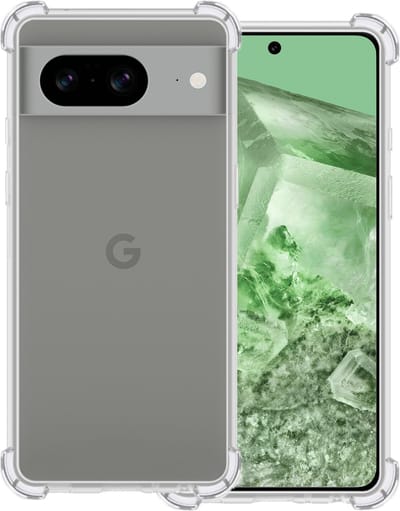 Hoesje Geschikt voor Google Pixel 8 - Sterk & Shockproof - Siliconen Case - Back Cover - Telefoon Hoes Shock Proof - Transparant