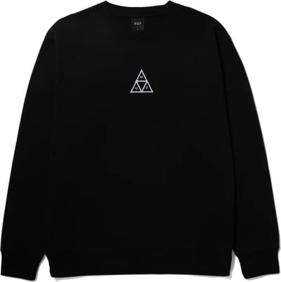 HUF Set Triple Triangle Crewneck Casual sweater heren Zwart S
