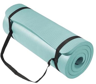 Multifunctionele 1 inch extra dikke hoge dichtheid oefening yogamat met draagriem - 180 x 60 cm