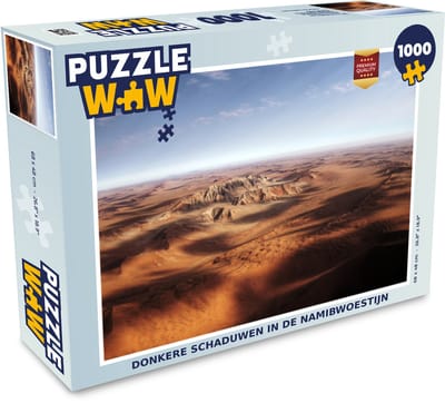 Puzzel Donkere schaduwen in de Namibwoestijn - Legpuzzel - Puzzel 1000 stukjes volwassenen