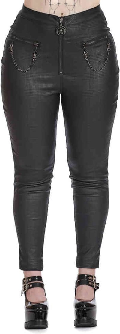 Banned - Chaos Couture With Handcuffs Skinny fit broek - S - Zwart