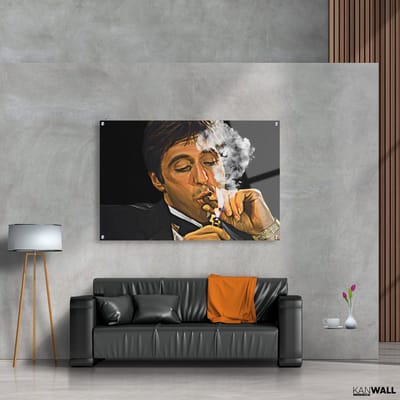 Luxe Plexiglas Schilderij Scarface | 40x60 | Woonkamer | Slaapkamer | Kantoor | Muziek | Design | Art | Modern | ** 5MM DIK**