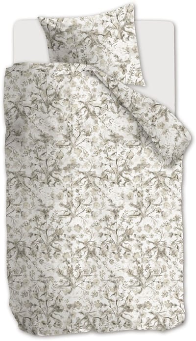 Riviera Maison Blushing Blooms dekbedovertrek - Eenpersoons - 140x200/220 - Zand