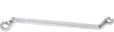 BGS dubbele ringsteeksleutel met E-profiel ringkoppen geknikt SW E14 x E18 - 2281-14X18