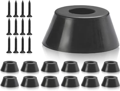 Rubberen Voetjes - Poten buffers - Meubelbescherming - Inclusief schroeven - 32mm diameter
